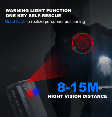 2.0 Inch IPS HD Screen Audio Recorder Mini Body Worn Camera Infrared Night Vision GPS Positioning SD Card Data 1 Year Warranty