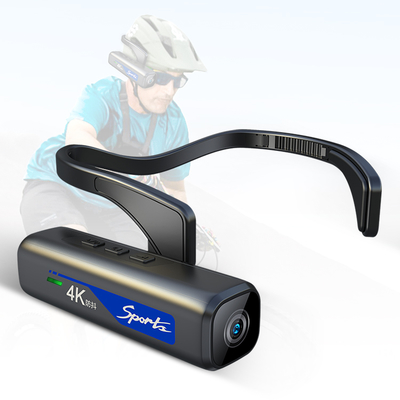 Headset 4K Camera Sport Action Camera Mini Wearable Camera Support Wifi Build-in 2200MAh Battery Video Recording