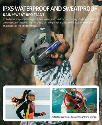 Headset 4K Camera Sport Action Camera Mini Wearable Camera Support Wifi Build-in 2200MAh Battery Video Recording