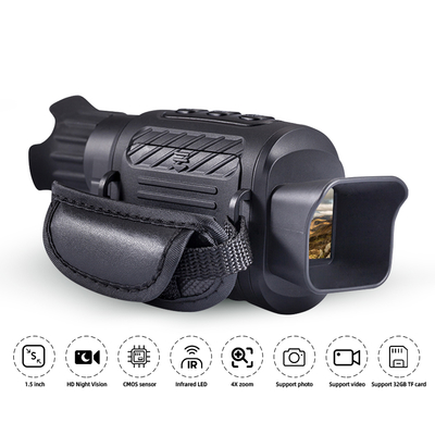 4X Night Vision Night Recorder 1.5inch High Definition TFT Screen Monocular Small Portable Powerful Night Vision Video Camera