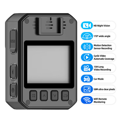30fps Video Recording with H.264 Compression, Efficient Storage Body Worn Video Recorder for High Quality Footage