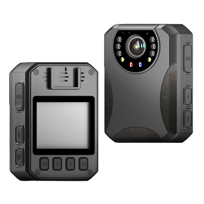 HD Wearable Video Recorder with Red & Blue LED Lights H.264 Night Vision for Security Patrols WiFi Connectivity