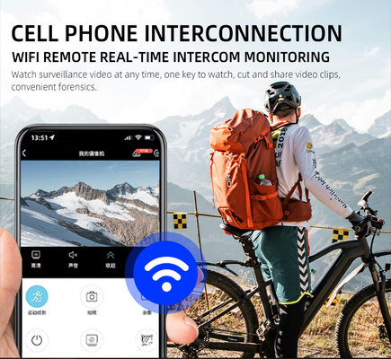 High-Def HD Micro Wearable Recorder High Work Relative Humidity Tolerance H.264 WiFi Connectivity for Various Environments