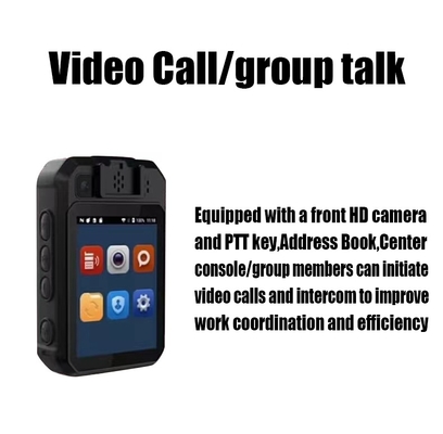 High Quality Body Worn Network Camera with Night Vision Multi-Function 4G Intelligent Audio and Video Recorder