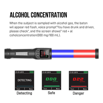 Safety Roadway Alcohol Detector Alcohol Concentration Tester Wine Detector Drinking Alcohole Breath Tester