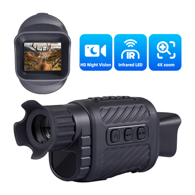4X Night Vision Night Recorder 1.5inch High Definition TFT Screen Monocular Small Portable Powerful Night Vision Video Camera